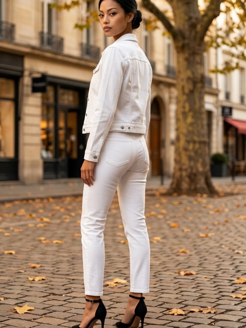 Talbots White Cropped Slim Jeans